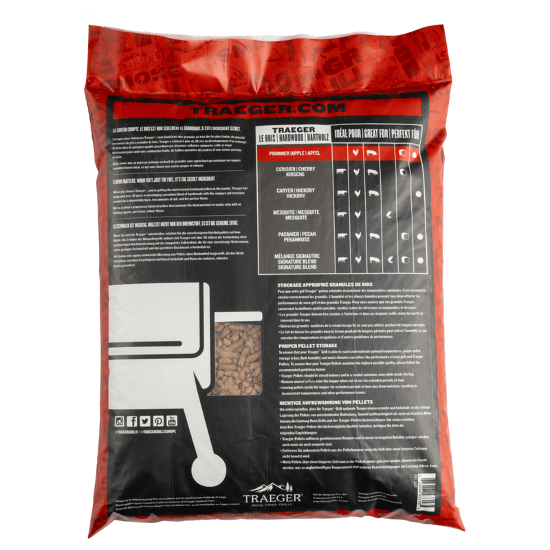 TRAEGER APPLE BBQ WOOD PELLETS 20 lb