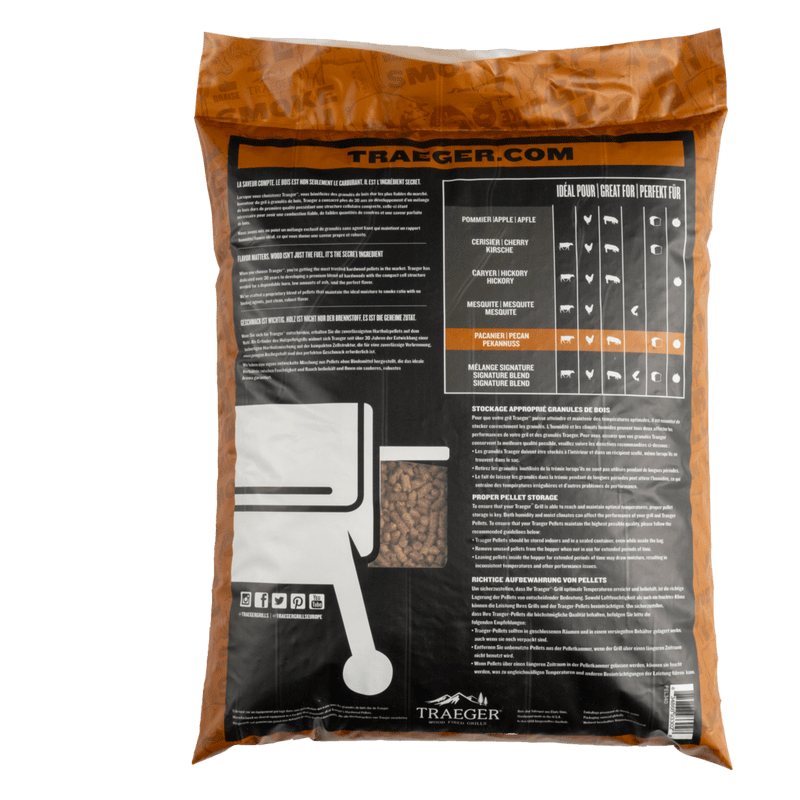 TRAEGER PECAN BBQ WOOD PELLETS 20 lb
