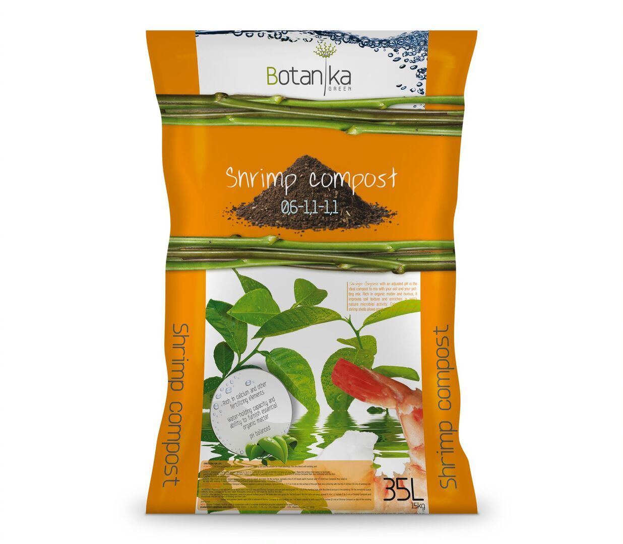 SEA COMPOST SHRIMP / SEAWEED COMPOST BOTANIKA 35L 0,61,11,1