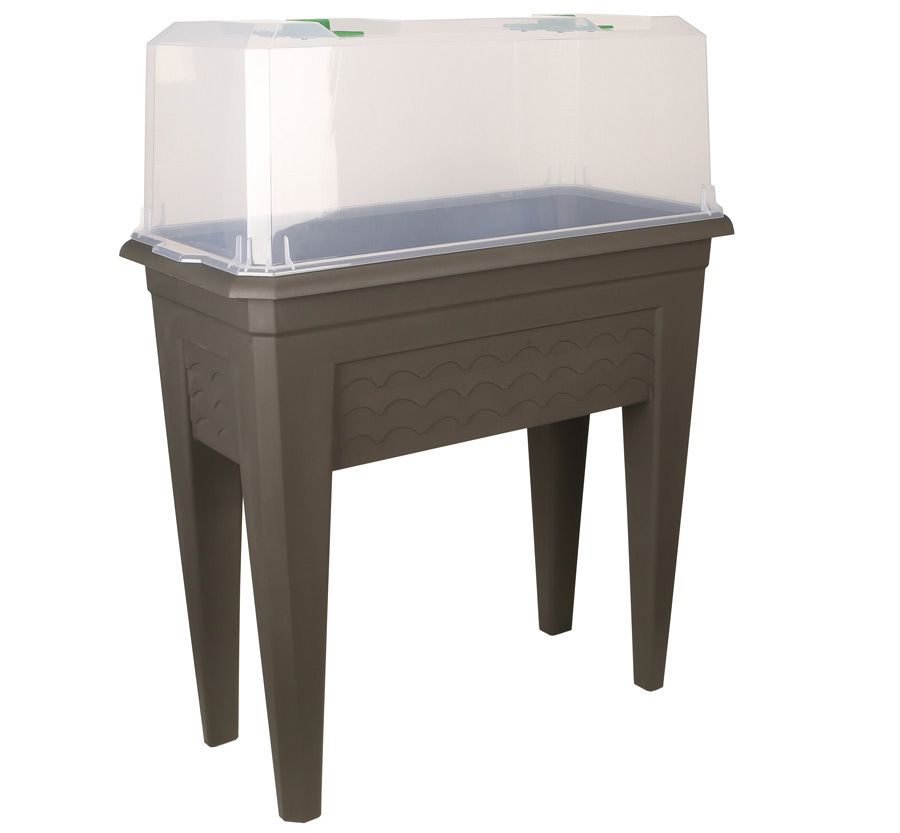 GROW TABLE WITH DOME IZIGARDEN 80 GREY 31.1 X 15.4 X 28.7 IN