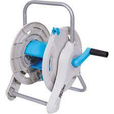 PRO FLOW Cart Hose Reel - 160' - Plastic/Aluminum - Grey 8367400NA